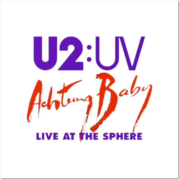 U2 : UV live at the sphere Wall Art by gingerbread37